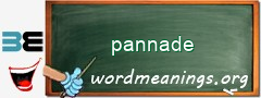 WordMeaning blackboard for pannade
